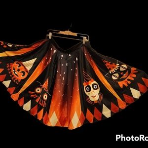 Sweet Midnight Satin Halloween Skirt, XXL, EUC